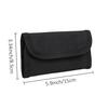 Black Three Fold Wallet Multiple Card Slots Nylon Outdoor Sport ID Holder Slim Pocket Hanging Pouches