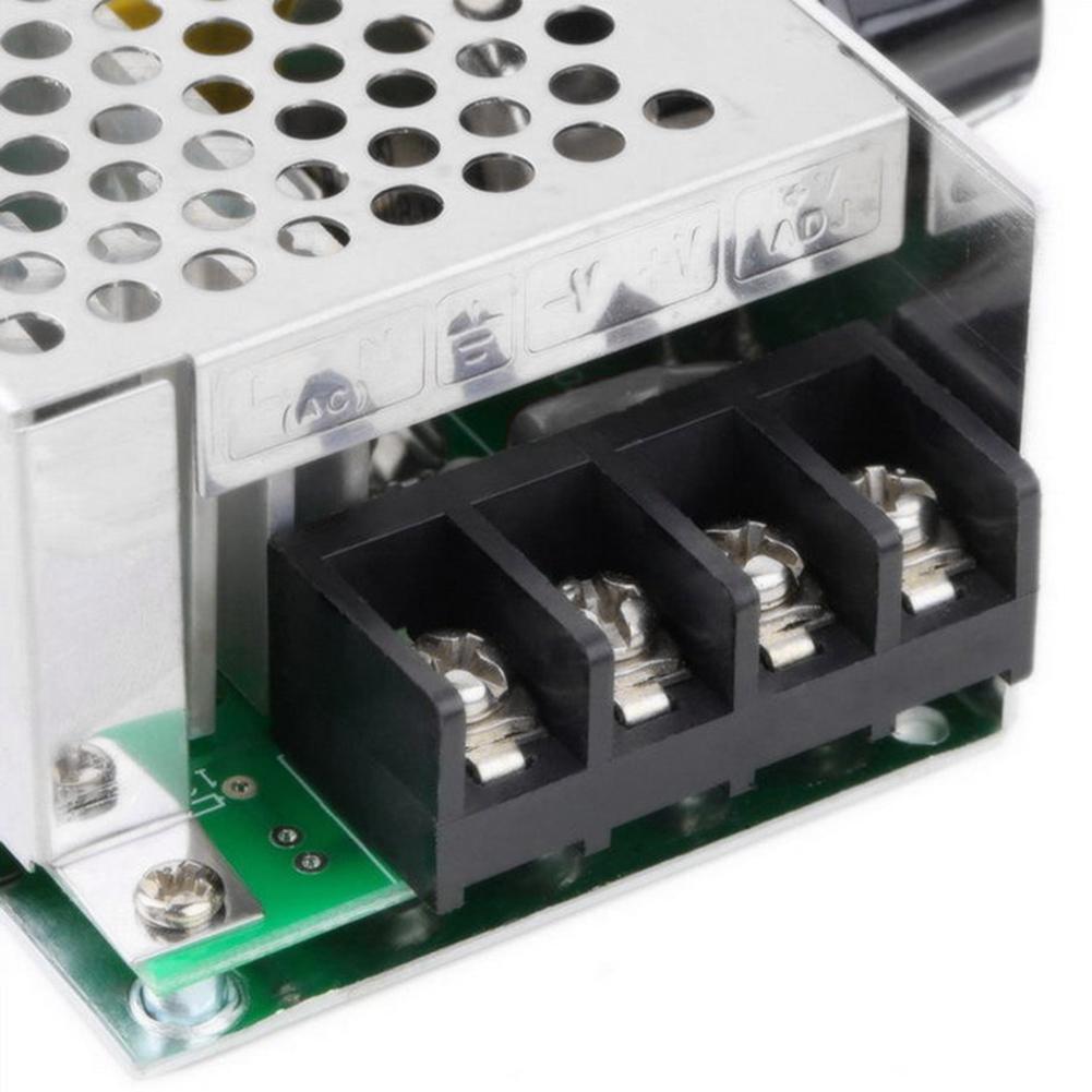 Тиристорный регулятор 4000 Вт AC 220 В Электронный регулятор напряжения Высокомощный регулятор скорости для регулировки яркости, скорости, температуры