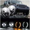 Bruce Shark LED Headlights for Jimny 280W with Polarity Conversion JK Wrangler LED Wrangler JK Jimny Sierra JB32 Series Jimny Net Light & 7-inch JA22,