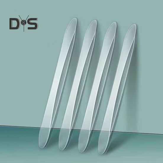 2/4 шт. Автомобильная полоса для предотвращения столкновений, прозрачная черная самоклеящаяся гибкая многоразовая универсальная внедорожник для грузовика, авто кузов, дверь, боковое зеркало заднего вида, защита для бампера