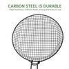 Outdoor Barbecue Stainless Steel Grilling Mesh Foldable Wooden Handle Non-stick Barbecue Basket Picnic Party Barbecue Equipment
