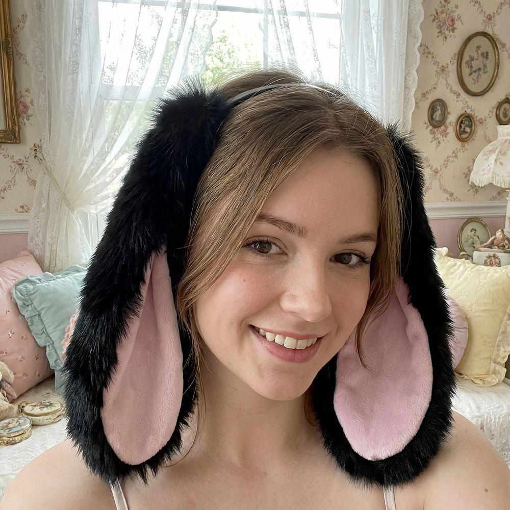 Lop-eared Bunny Ears Headband Fur Hair Accessories Lovely Plush Headwear  Cosplay