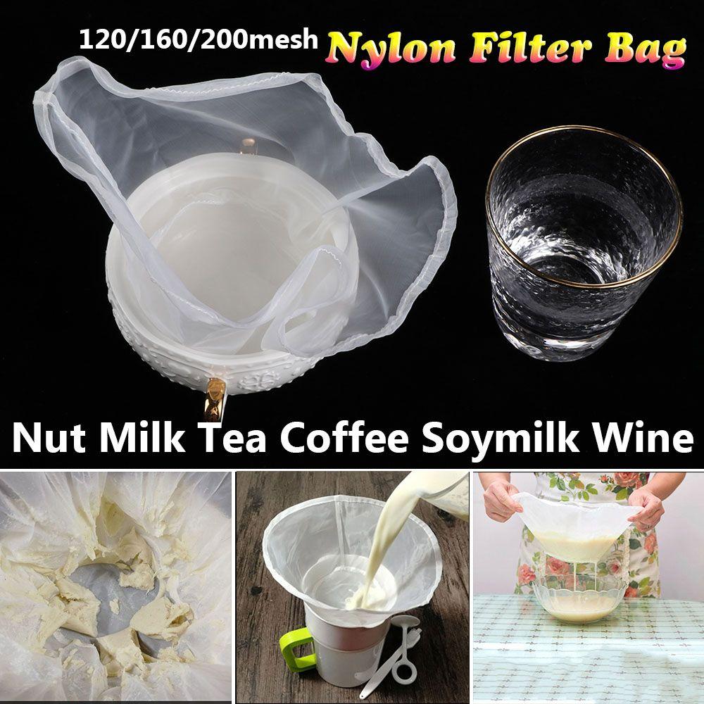 Strainer Soymilk Cheesecloth Food Colander Nylon Filter Bag Nut Milk Bag Bowl Shape Coffee Filter