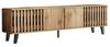 TV Cabinet (180×40×55 cm) and Sideboard (150×40×95 cm), Natural Wood – 8 Compartments, 6 Storage Compartments, Suitable for Living Room and Bedroom