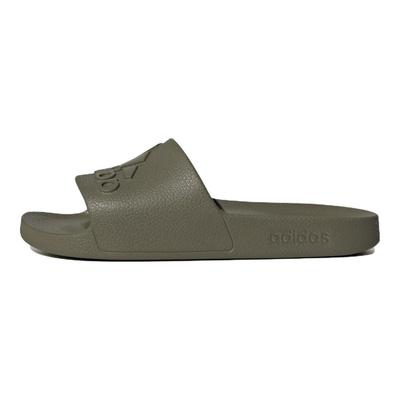 Кроссовки унисекс Adilette Aqua Slides Olive Strata зеленые IF7372