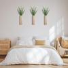 Bohemian Wooden Wall Vase for Dried Flowers and Artificial Plants