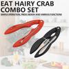 Набор кусачек для крабовых орехов с нескользящей ручкой, вилки для лобстеров из морепродуктов и открывалка для шелухи