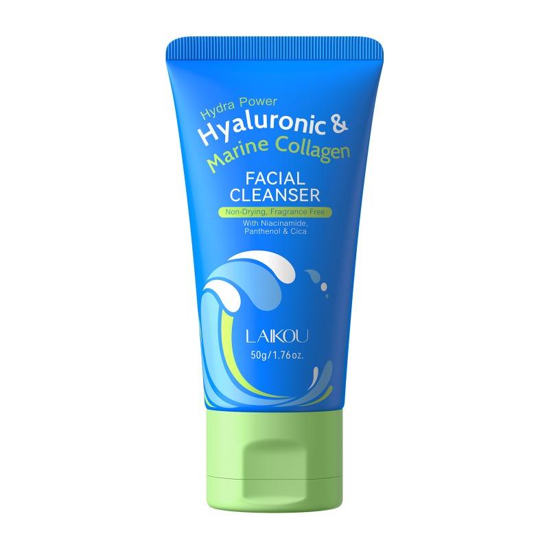 LAIKOU Hyaluronic Acid Collagen Facial Cleanser 50g cleanses pores and hydrate