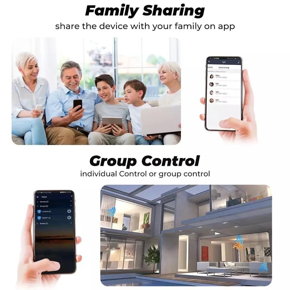 Умная розетка EU16A/20A Wi-Fi Умная розетка с мониторингом питания Приложение Smart Life Поддержка дистанционного управления Google Assistant Alexa