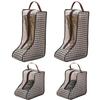 Portable Boots Storage, Tall Boots Storage Short Boots Protector Bag, Shoe Dust Bags,Shoe Sleeves for Travel,Clear Packing Organizers for Men & Women