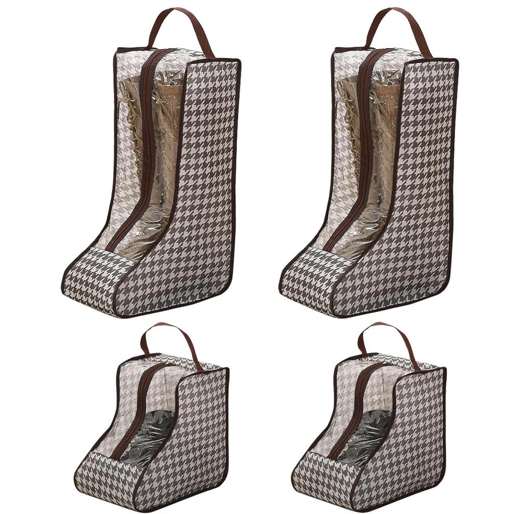 Portable Boots Storage, Tall Boots Storage Short Boots Protector Bag, Shoe Dust Bags,Shoe Sleeves for Travel,Clear Packing Organizers for Men & Women