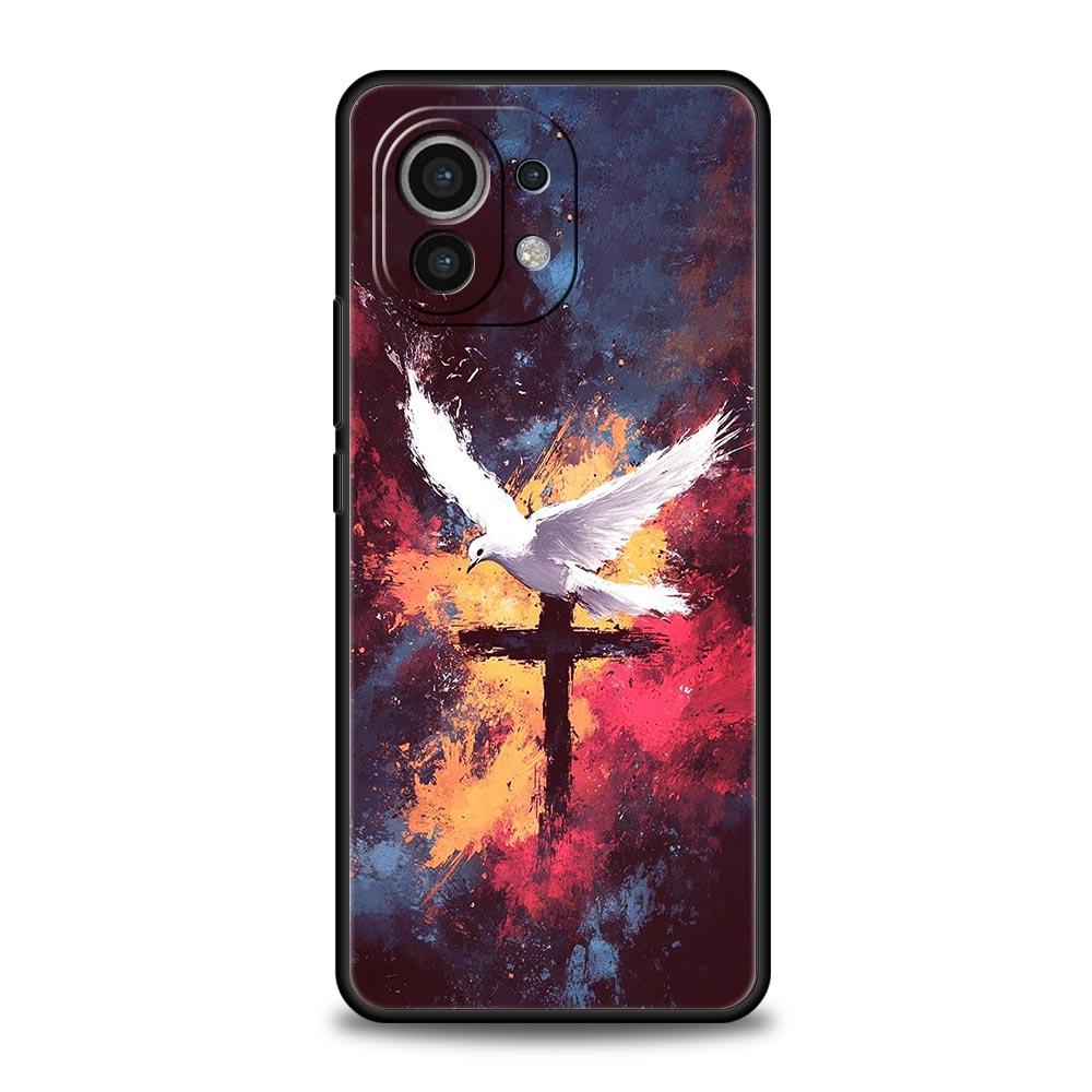 Чехол для телефона Библия Иисус Христос Христианский Крест Для Xiaomi Mi 15 14 14T 13T 12T Pro 12 13 11 Lite 5G 11T Poco X6 X7 X5 Pro