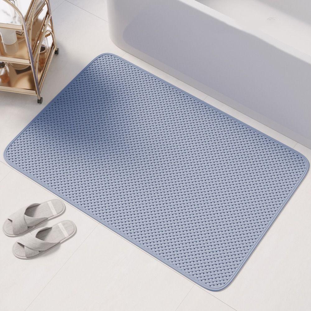 Textured Surface Non-Slip Bath Mat Machine Washable Shower Mat Easy Clean Bathtub Mat Spa