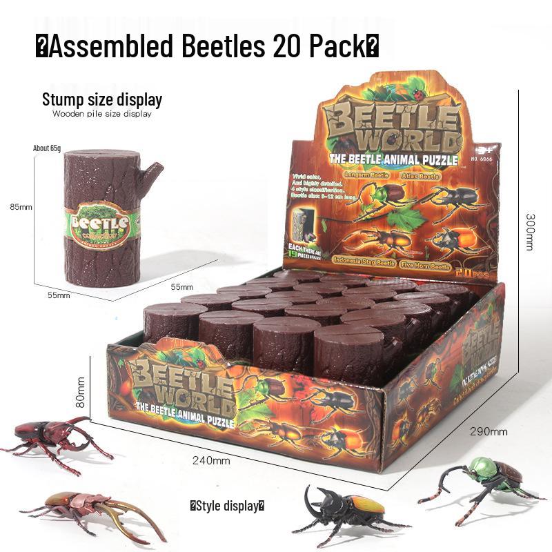 Детская трансграничная модель животного жука - Реалистичная игрушка-насекомое из твердого пластика