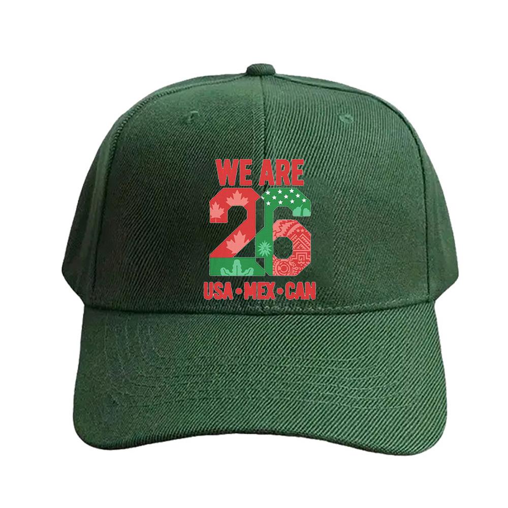 We Are USA MEX CAN Number Team Pride Baseball Cap Woman Man Adjustable Trucker Cap Adult with Curved Brim Casual Hat