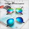 Unisex Aviator Frog Mirror Sunglasses - Multicolor Metal Frame