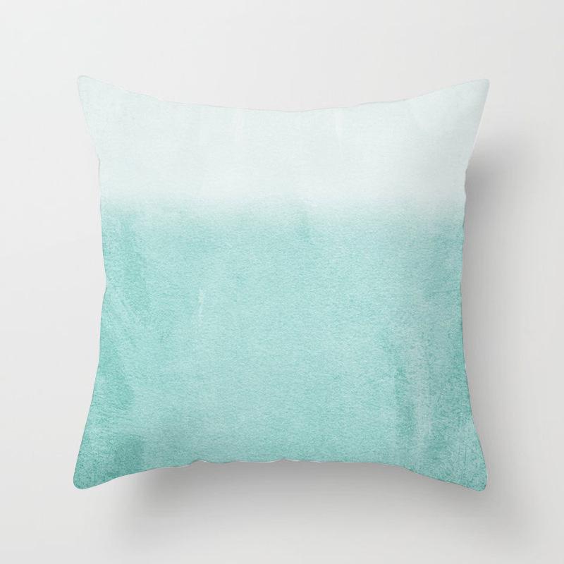 45x45cm Light Blue Green Mint Cushion Cover Modern Geometric Print Boho Decorative Pillow  Sofa Throw