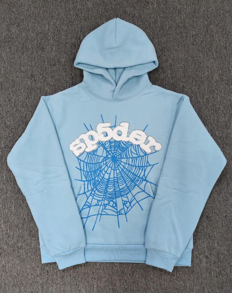 Мужская толстовка с принтом «Паутина» - Модная, свободного кроя, с плюшевой подкладкой