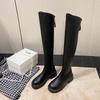 Fashion Women's Boots Thick Sole Knee-high New Style 2024 Hot Selling Solid Color Comfortable Autumn and Winter High Boots Rubber Upper