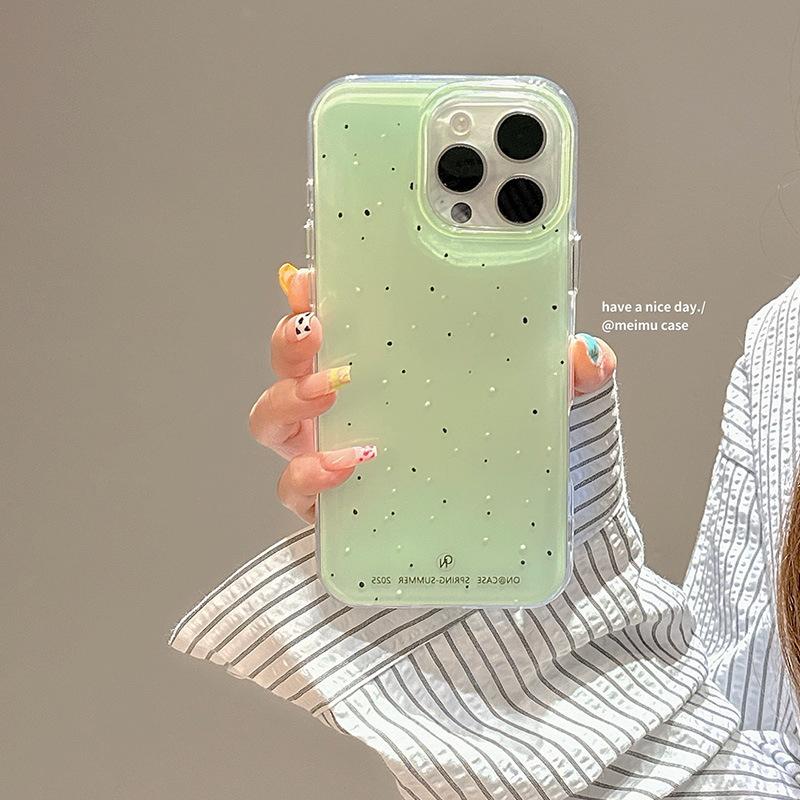 Желейный цвет Корейские брызги чернил для Apple для Apple 17 Двухслойный чехол для мобильного телефона 16 для IPhone14 Защитный чехол 15 Женщины