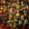 Ocean Turtle Hanging Ornaments 24 Days Advent Calendar, Blind Box, Christmas Acrylic Collectible Desk Animal Pendants for Tree And Holiday Party