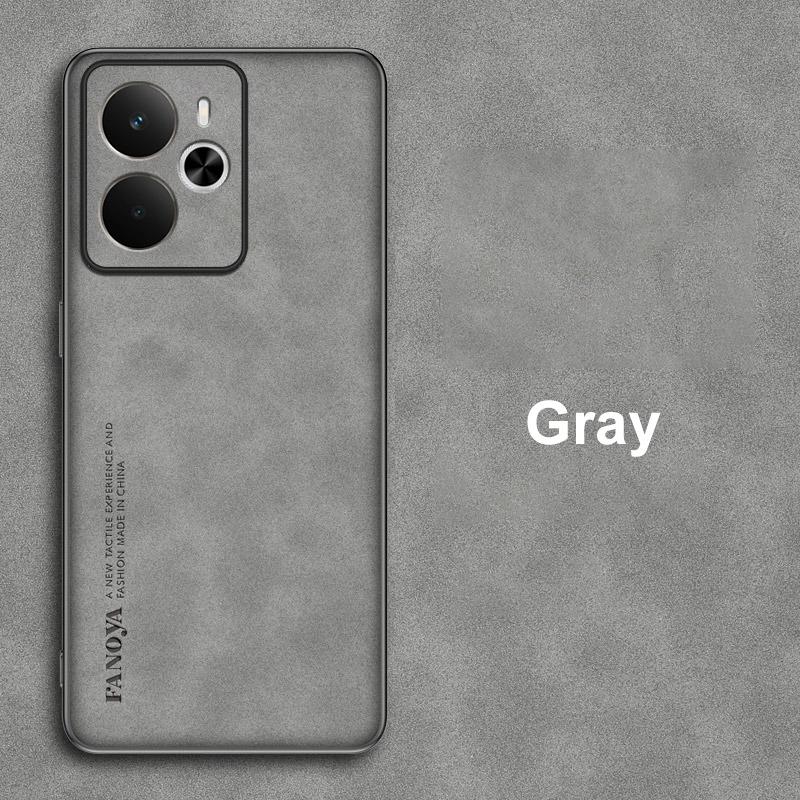 Для Realme 14 5G Чехол Роскошный Чехол для Телефона из ПУ Кожи Для Realme14 5G Задняя Крышка Матовый Силиконовый Ударопрочный Полная Защита Чехол