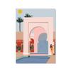 Путешествия Марокканский дом Настенная живопись Минималистская архитектура Холст Плакаты Растительные принты Богемные настенные картины Домашний декор Без рамки