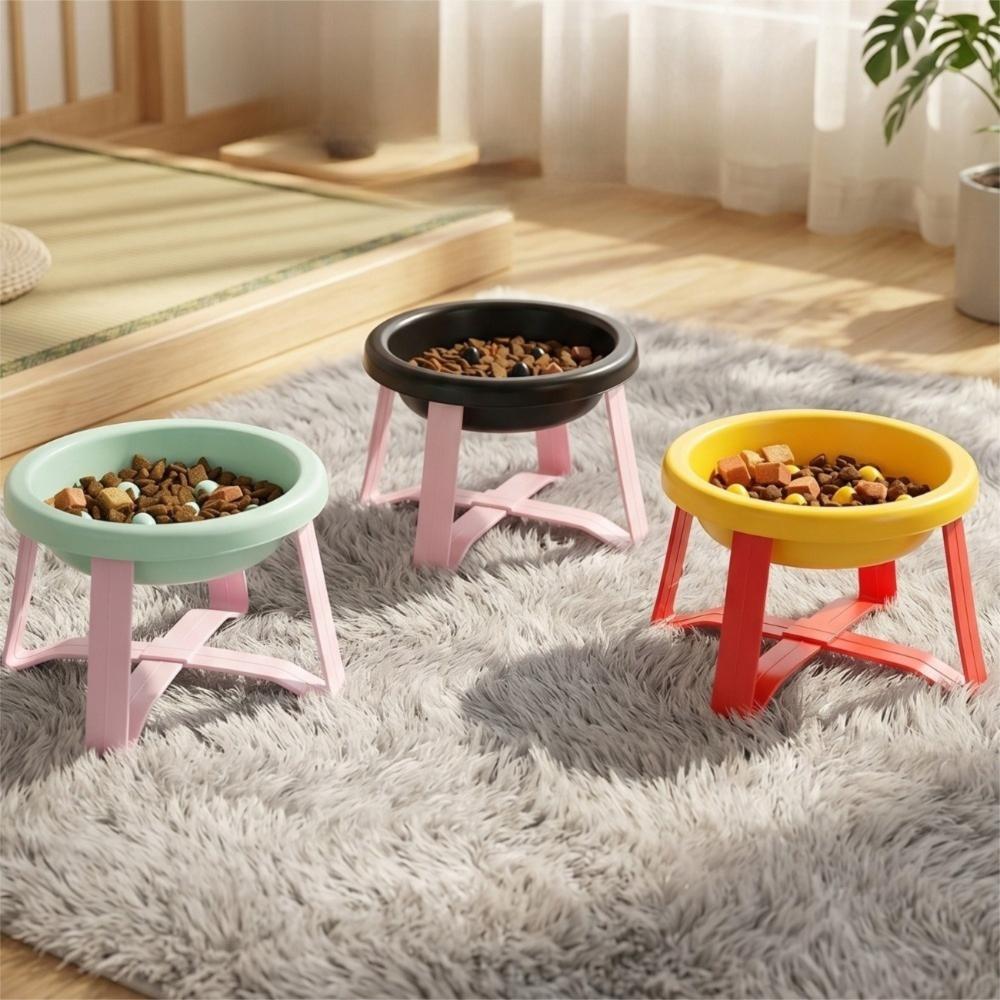 With Stand Slow-Feeding Bowl Bite-resistant Anti-Overturning Bowl Elevated Cat Bowl  Outdoor Use