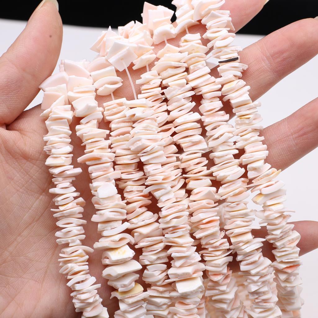 Shell Spacer Beads Natural Freshwater Shell Isolation Beads 6mm For Jewelry Making DIY Necklace Bracelet Earrings Accessory