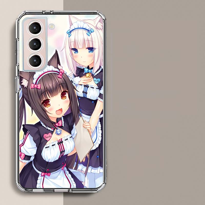Чехол для телефона Chocola Nekopara Для Samsung A16 A26 A36 A56 A17 A15 A25 A35 A55 A14 A24 A34 A54 A04S A05S Galaxy Note 20 10 9 8 A9 A