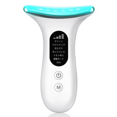 EMS Уход за лицом 4 уровня Светодиодная подсветка Японский светодиодный ролик для лица с постоянной температурой для рта и лица Устройство для красоты для и кожи Перезаряжаемый через USB