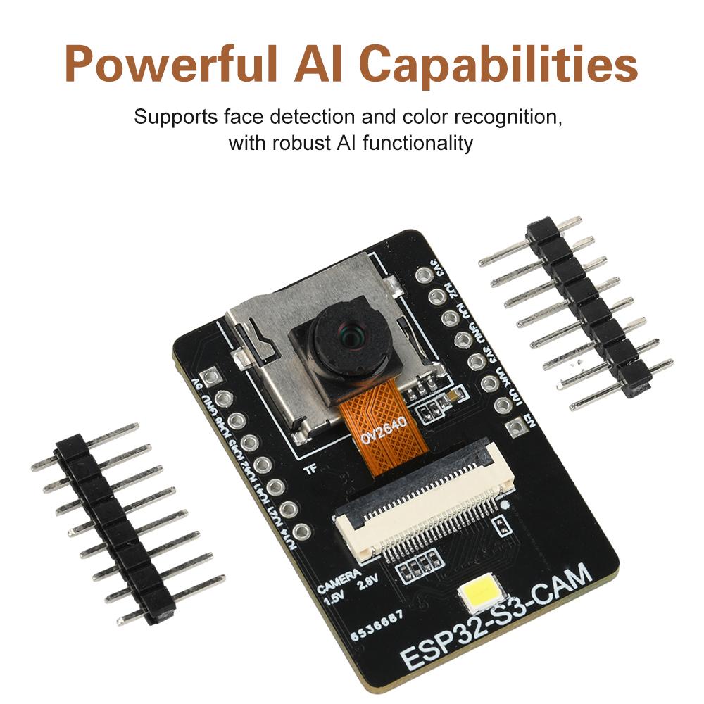 ESP32-S3-CAM WiFi Bluetooth Плата разработки Тип-C Вставляемый модуль камеры OV2640 OV3660 Слот для SD-карты Мини DIY Набор