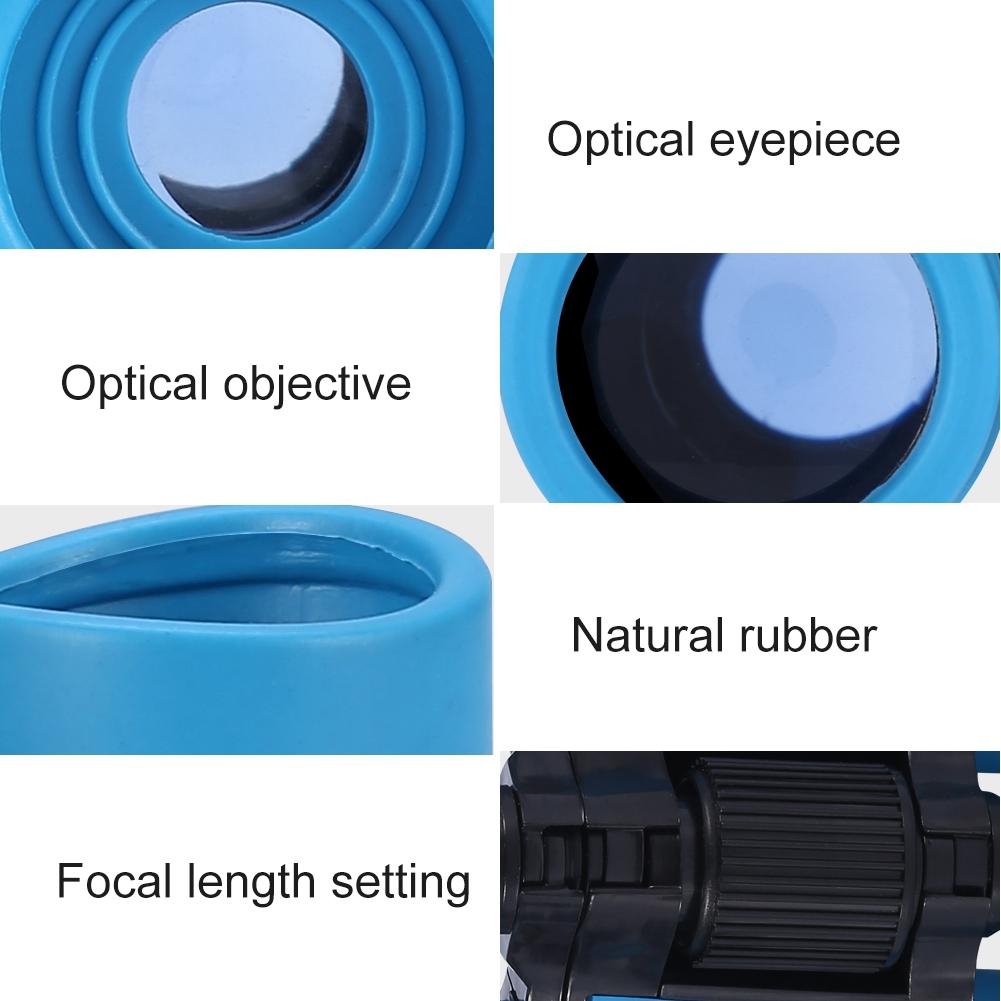 4x30 Увеличение Детский Детский Бинокль для Наблюдения за Птицами на Открытом Воздухе Детский Телескоп Игрушка Подарок Синий
