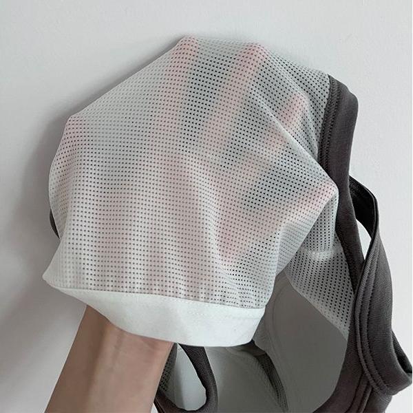 Женские топы Однотонные майки с большим вырезом и подушечками на груди внутри Топы без рукавов