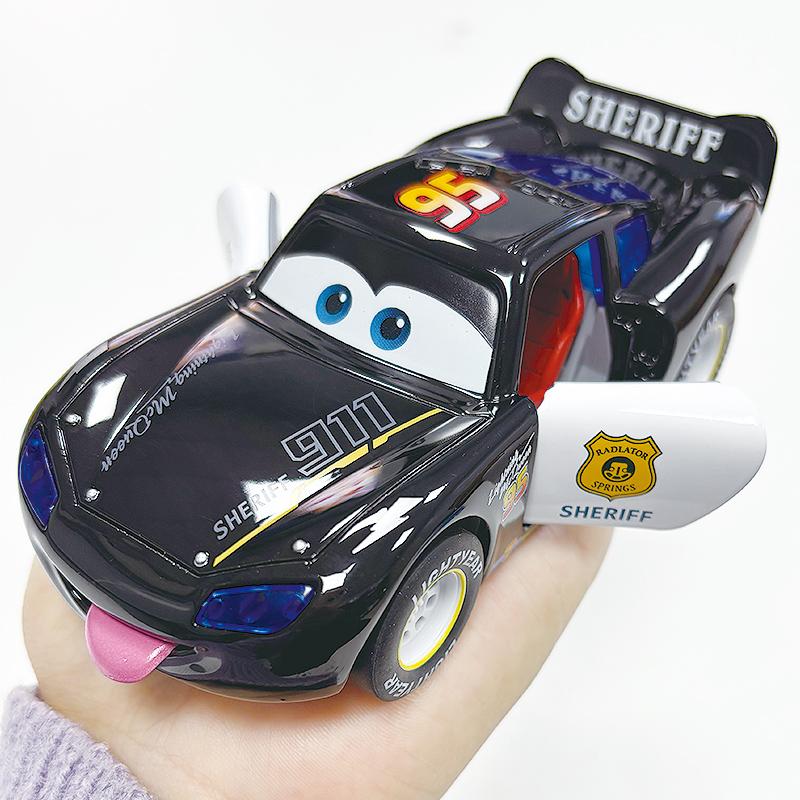 1:32 Молния МакКуин Disney Pixar Тачки Металлическая Литая Машинка Со Светом и Звуком Игрушка С Возвратным Механизмом Задних Колес Подарки Детям На Рождество