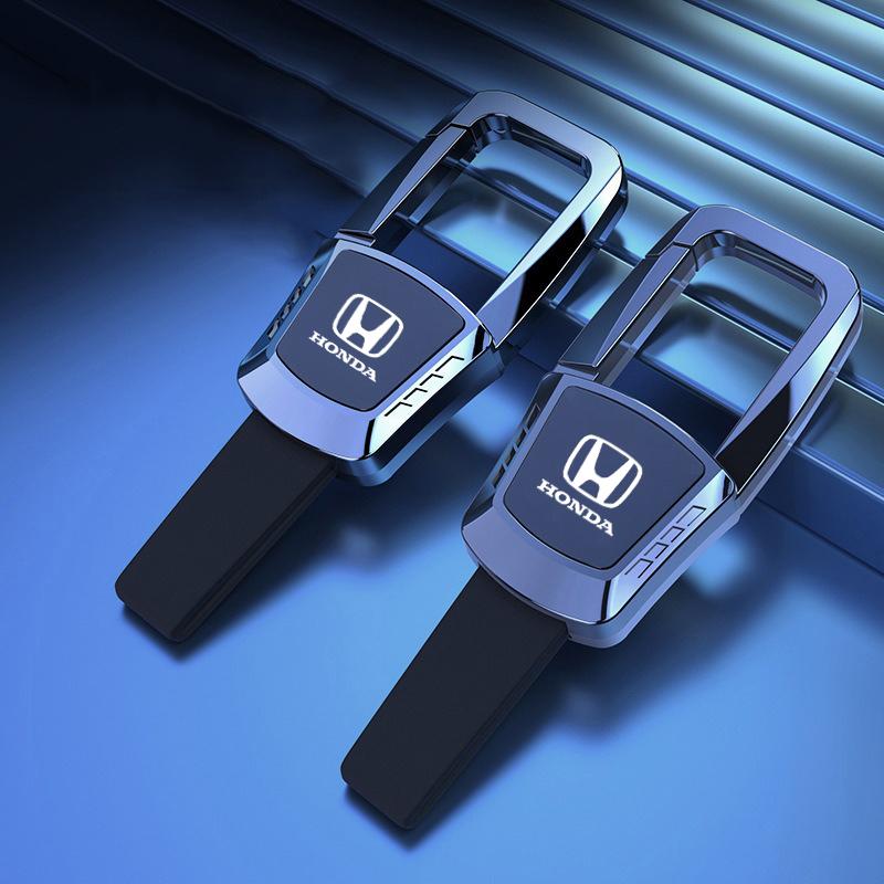 1PC Alloy Car Logo Decoration Keychain Keyring Gift Key Ring For Honda Civic Accord Fit Jazz Pilot CRV Odyssey Passport City HRV LV4