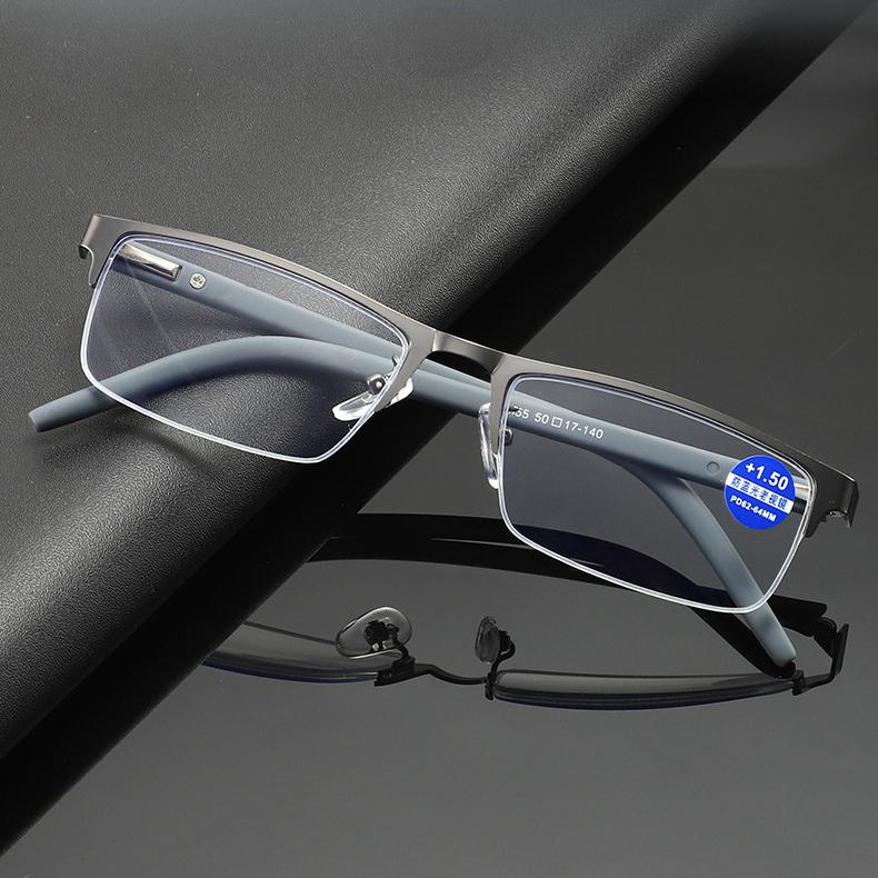 Трендовые очки для чтения из титанового сплава TR90, деловые очки для дальнего видения для мужчин