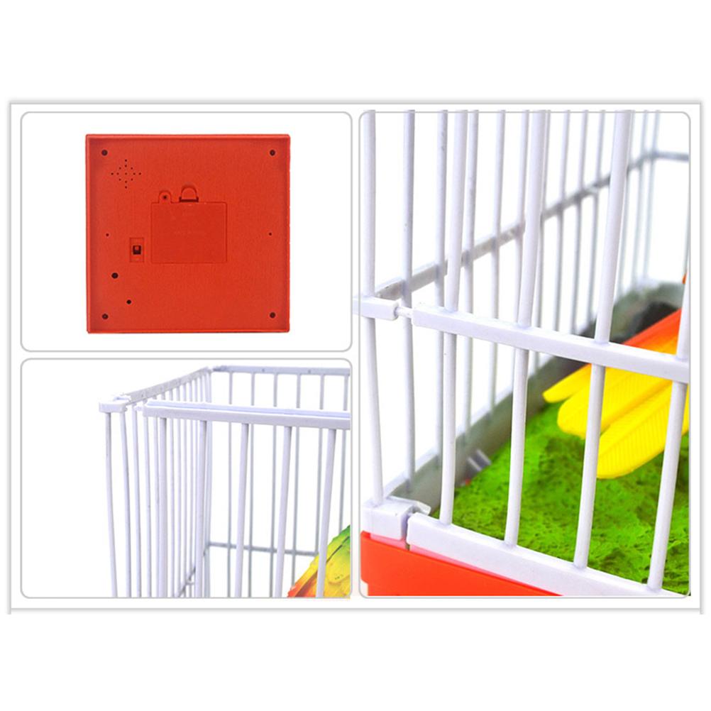 Детский звуковой голосовой контроль активирует щебетание поющей клетки для птиц для детей забавная игрушка рождественский подарок