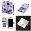 Purple Flowered Butterfly Shockproof Card Slots PU Leather Wallet Case for iPhone,Samsung,Huawei,Xiaomi,Moto,Tecno,Google,Nokia,Oppo,ZTE,Blackview...