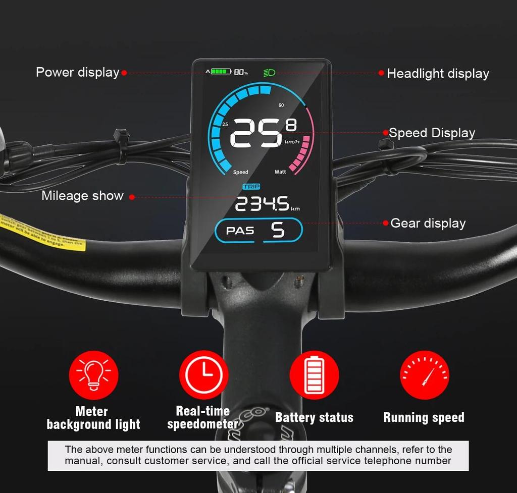 Ebike SY26-II Bicycle for Men Road Bike 26*1.95 Inch Tire Bicycle Mountain 26 Inch Cycle 21 Speed 500w 36v 13Ah Electric Bicycle Ebike