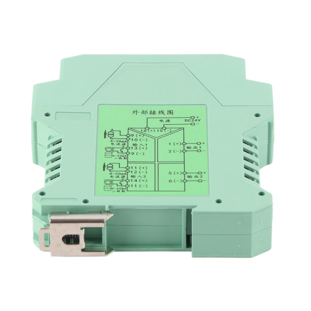 Изолятор сигнала тока 2 в 2 выхода передатчик сигнала DC 4‑20 мА DC 24 В для управления ПЛК
