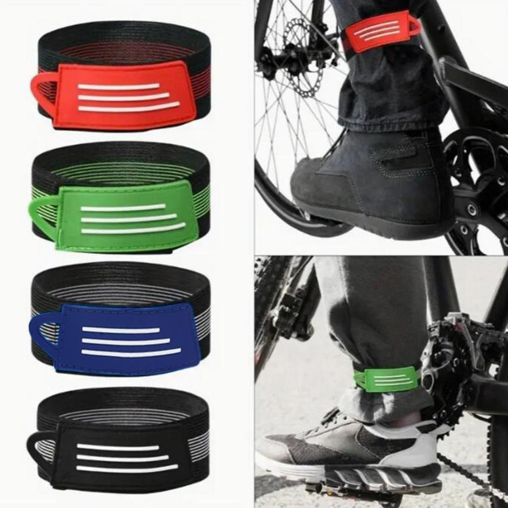 Multipurpose Pant Bands Clips Strap Bike Bicycle Ankle Leg Bind Bandage Trousers Pant Bands Clips Strap Hotsale