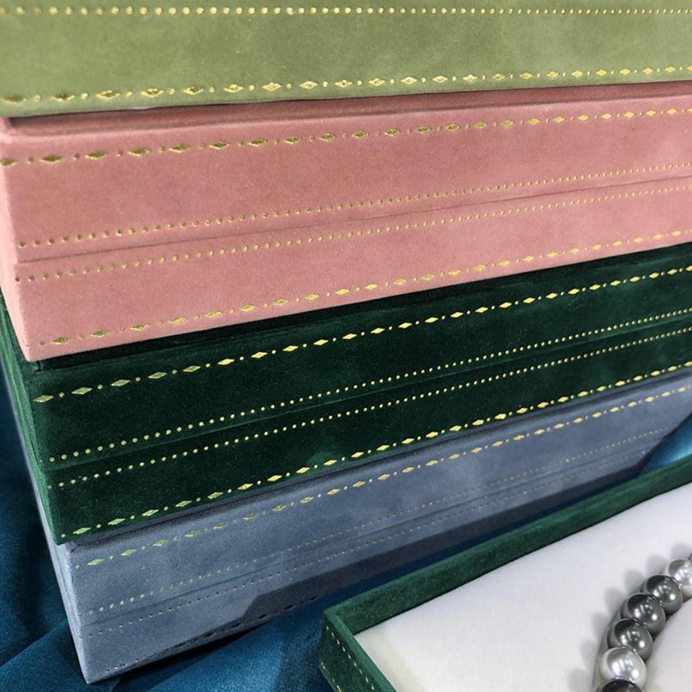 Luxury Small Jewelry Box Vintage Flannel Bracelets Box Jewelry Display Holder  Jewelry Storage