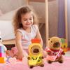 Мягкая игрушка капибара с аксессуарами для одежды 9,84 дюйма, набор для самостоятельного изготовления милых мягких игрушек для девочек и мальчиков, обнимающаяся плюшевая капибара