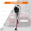 Для BMW Z4 E85 E86 2001 2003 2004 2006 2006 2007 2008 2009-2016 Светодиодная ручка переключения передач АКПП Серебристый рычаг переключения