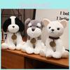 Husky Simulation Cartoon Schnauzer Chihuahua Dog Plush Toy Children Doll Gift