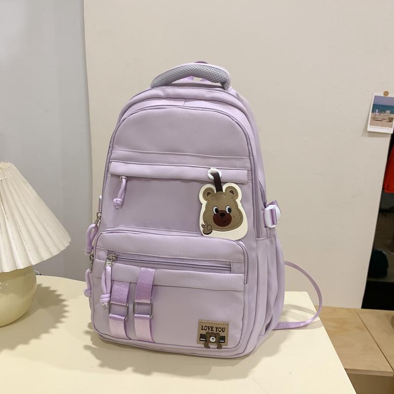 Школьный женский дорожный рюкзак контрастного цвета, большой вместимости, для учеников средней школы