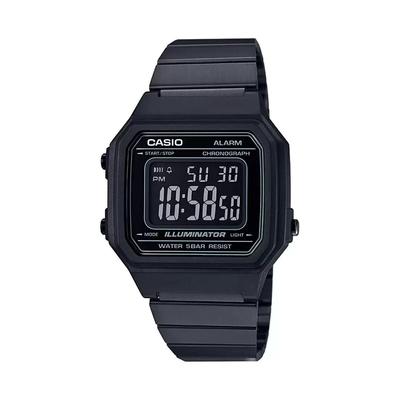 Черные часы унисекс цифровые, Black Digital Unisex Watch,  Casio