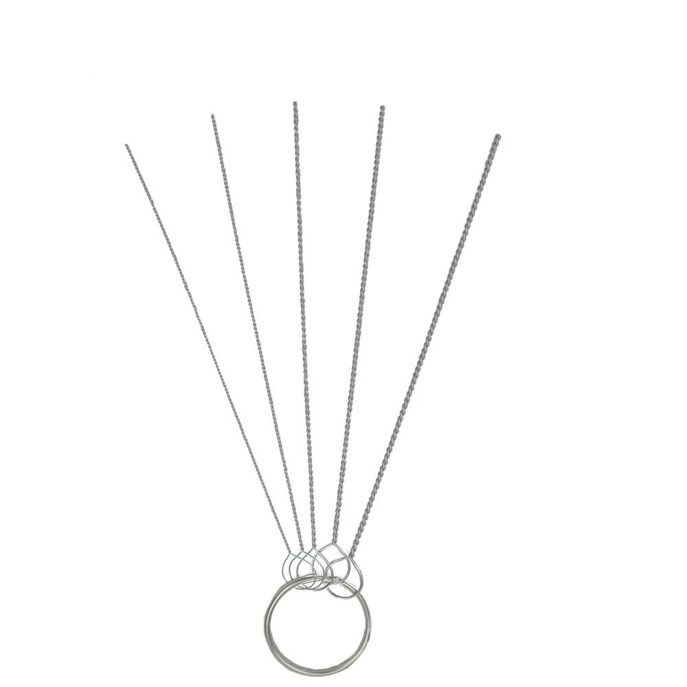 Набор из 15 щеток для чистки карбюратора с очистителями форсунок распылителя - иглы из нержавеющей стали и нейлоновые щетки