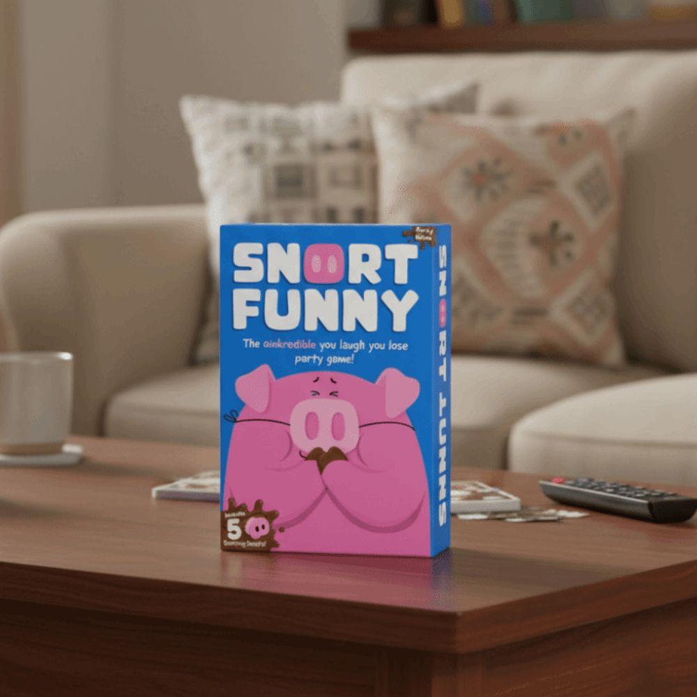 Карточки-задания «Смех проигрывает» Веселая игра для вечеринки SNORT FUNNY Веселая игра для вечеринки Семья Друг